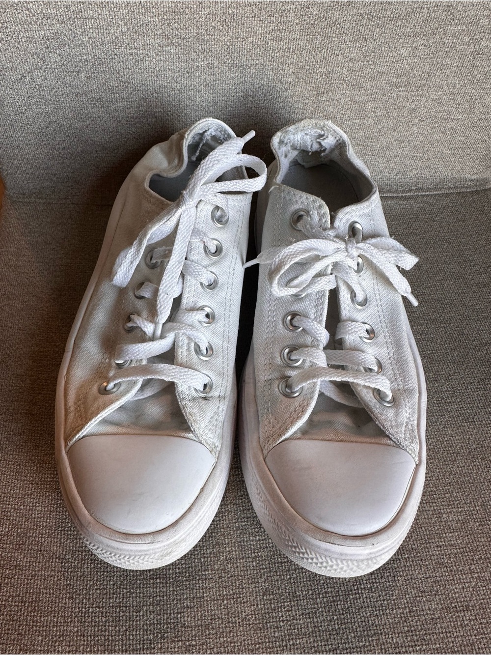 White Platform Converse - Picture 2 of 9